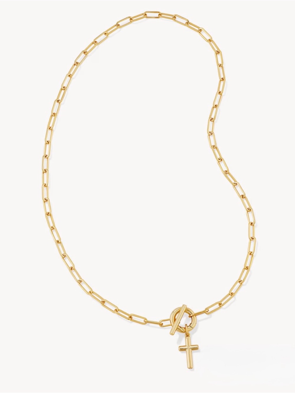 Kendra Scott Cross Gold Link and Chain Necklace